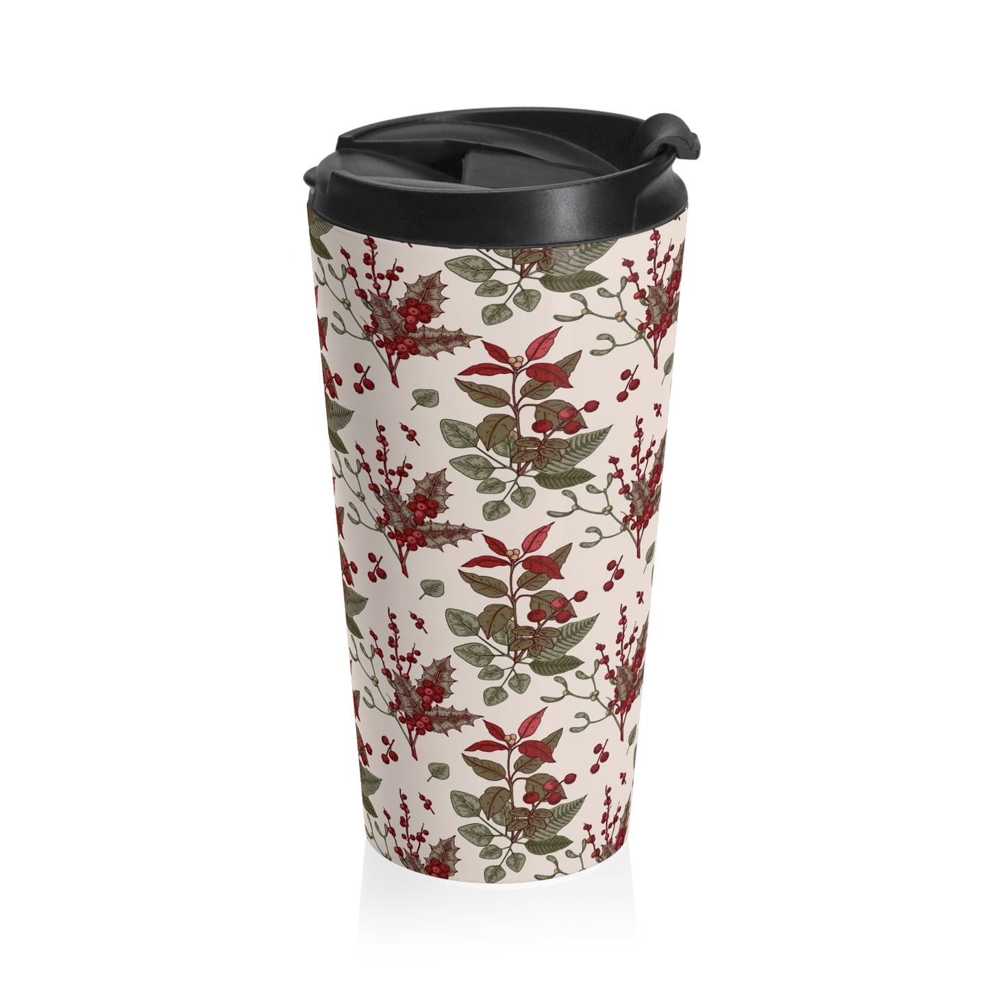 "Holly" Stainless Steel Travel Mug