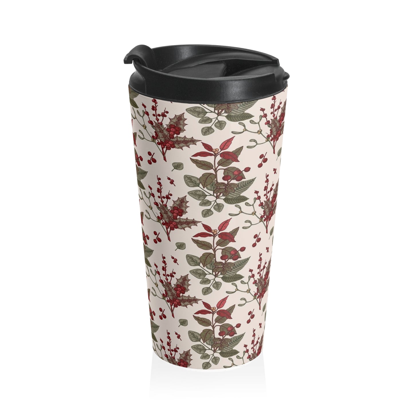 "Holly" Stainless Steel Travel Mug