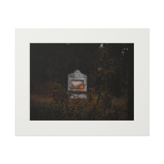 "The Stone Waits" Fine Art Prints (Passepartout Paper Frame)