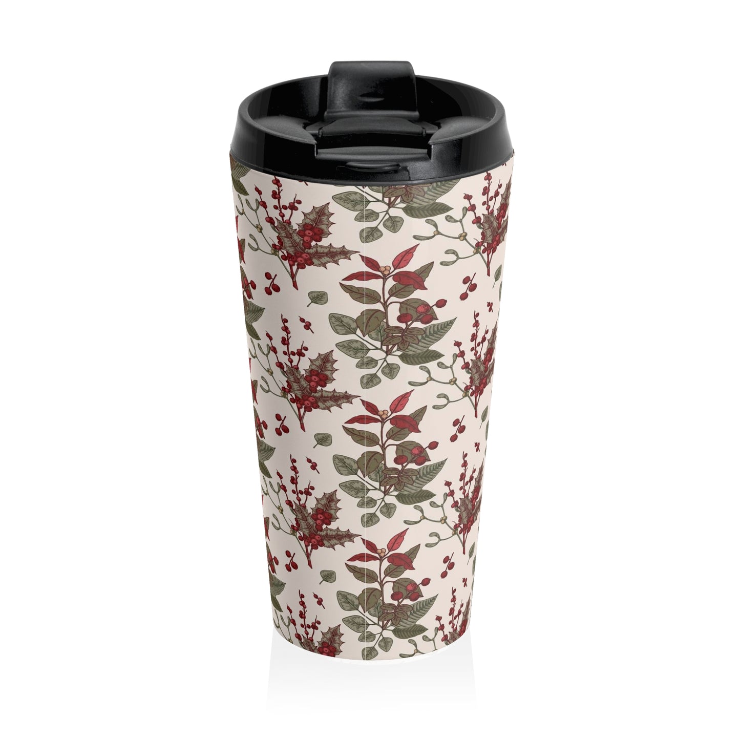 "Holly" Stainless Steel Travel Mug