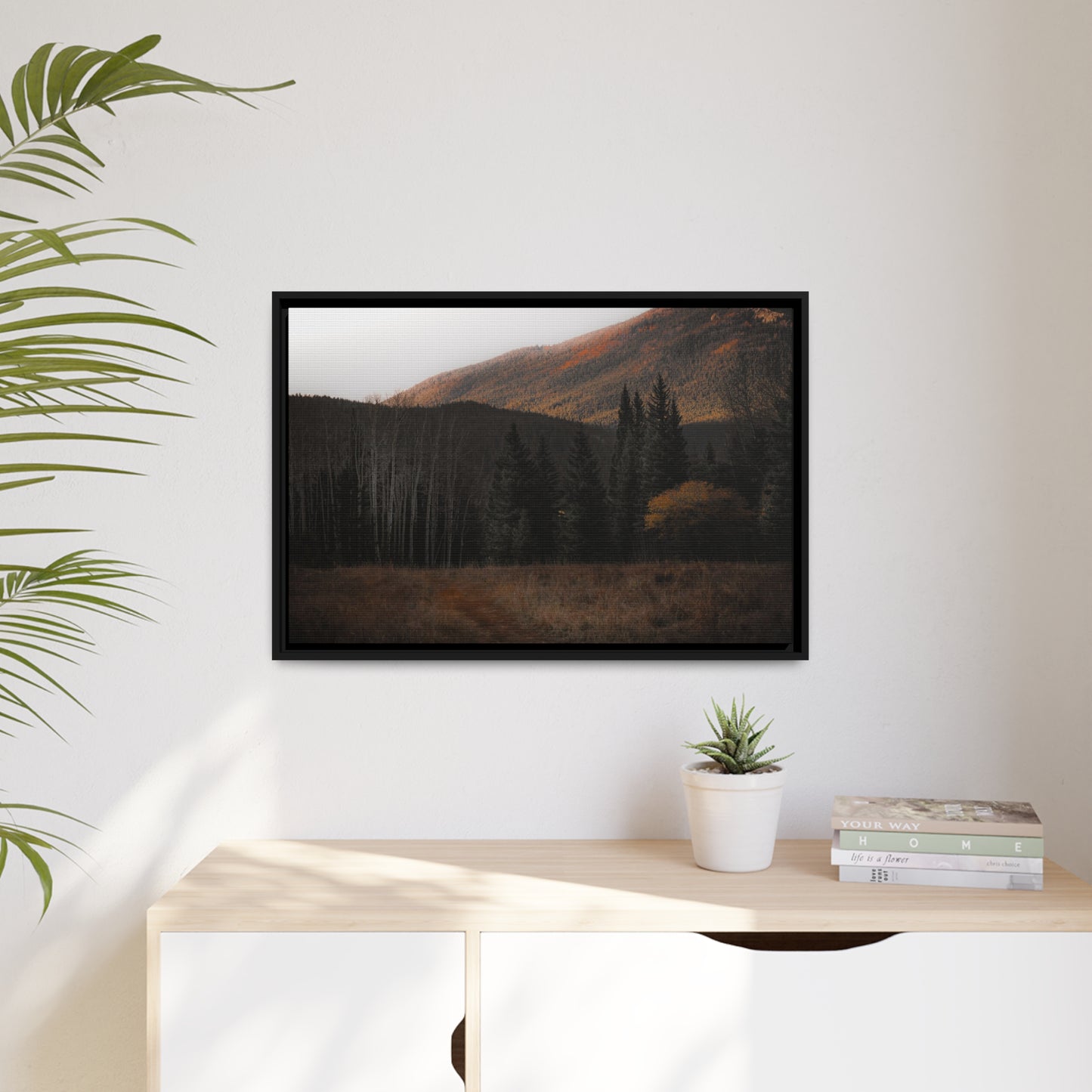 Evening Glow Framed Canvas