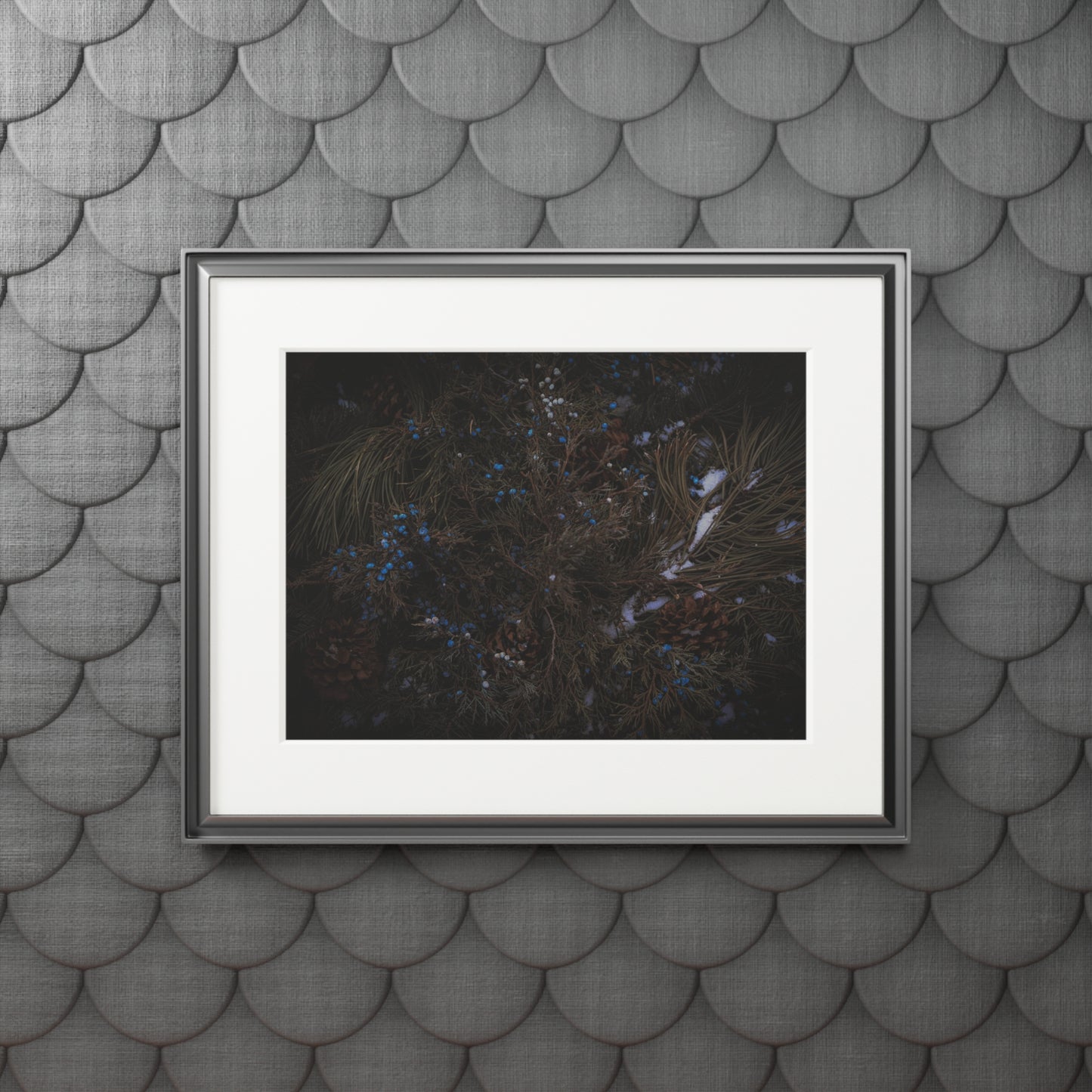 "Winter Berries" Fine Art Prints (Passepartout Paper Frame)