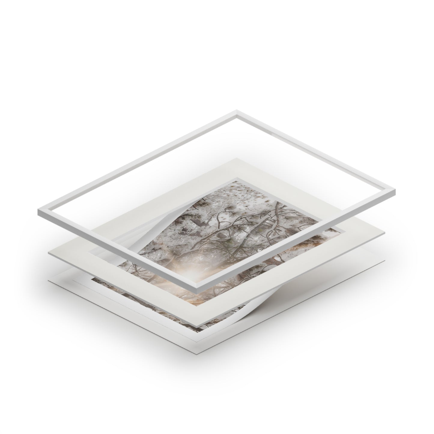 "Winter Light" Fine Art Prints (Passepartout Paper Frame)