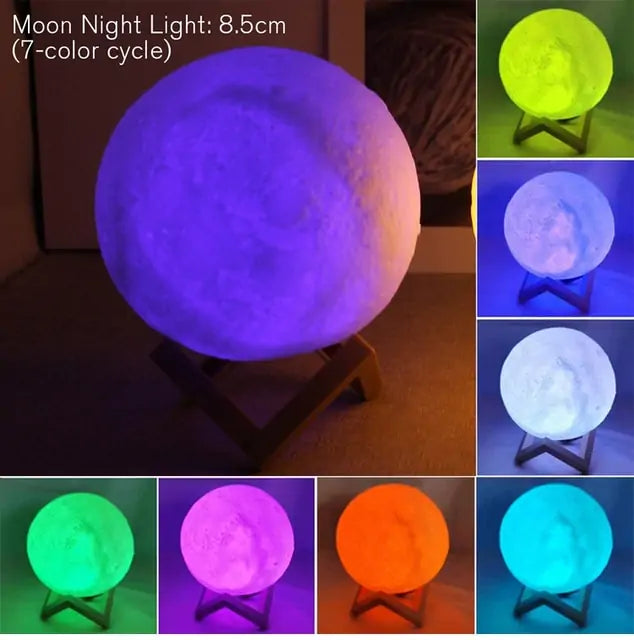 Moody Mortals LED Battery Moon Lamp